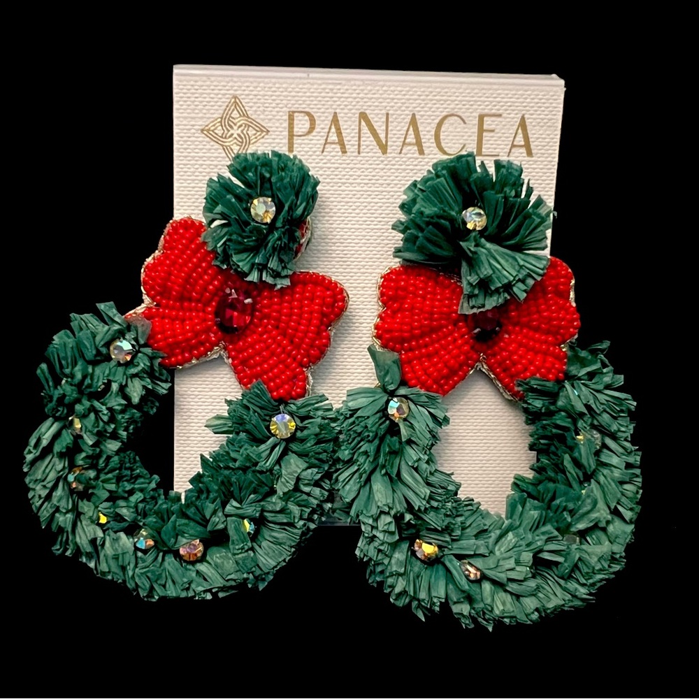 Holiday Wreath Earrings